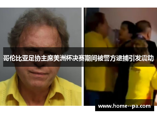 哥伦比亚足协主席美洲杯决赛期间被警方逮捕引发震动 哥伦比亚足协主席美洲杯决赛期间被警方逮捕引发震动